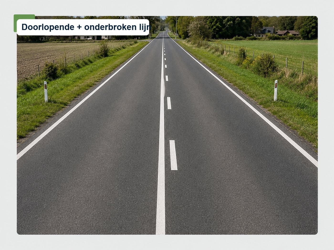 Dicht bij elkaar liggende strepen die een doorlopende lijn aankondigen