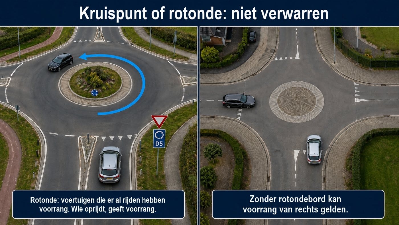 Rotonde of rond kruispunt