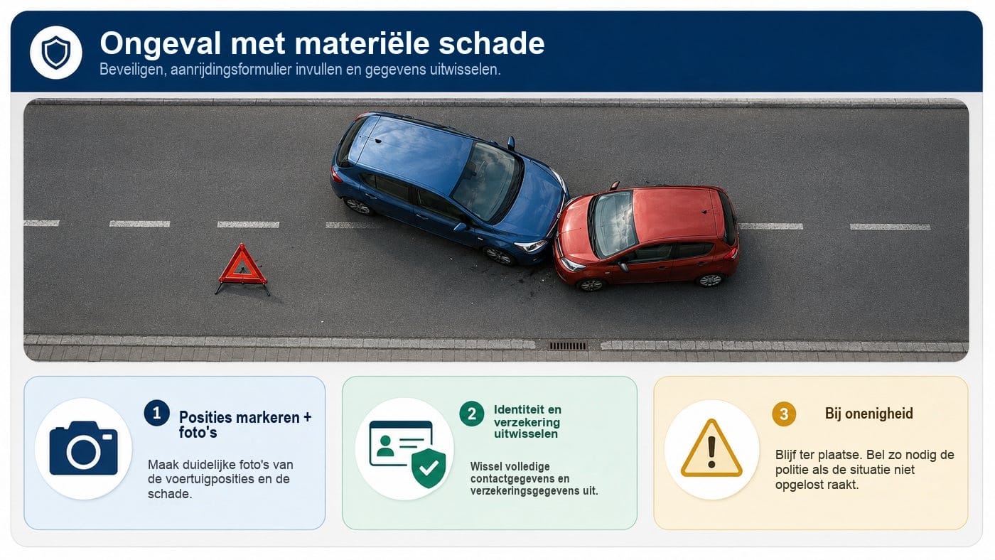 Een ongeval met materiële schade