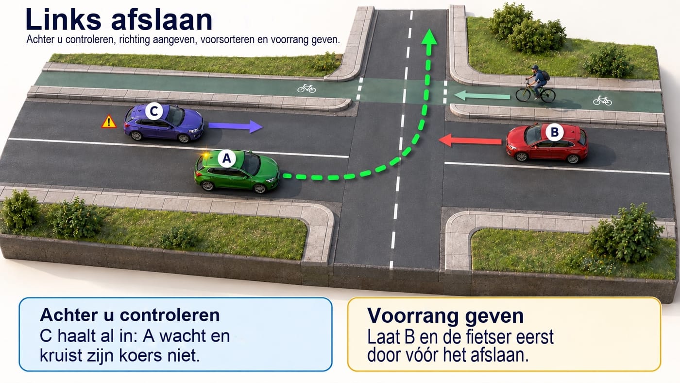 Links afslaan: volledige methode