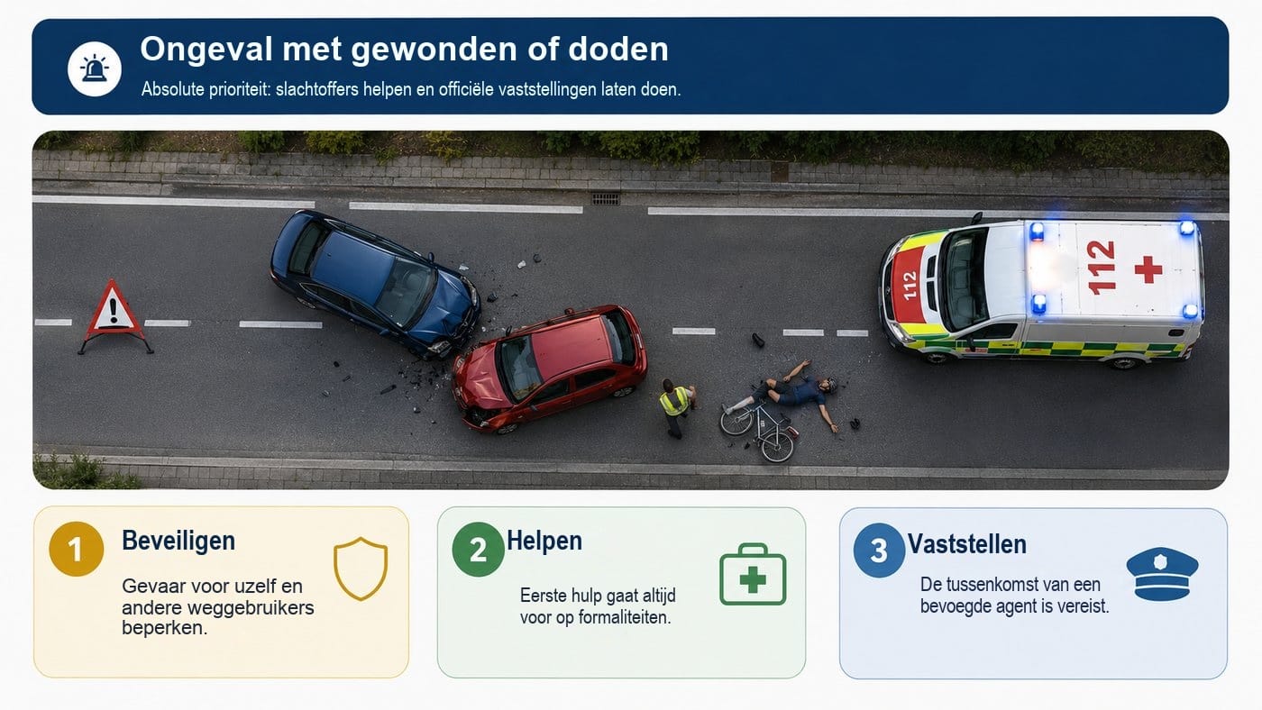 Een ongeval met gewonden