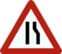 A7c — Versmalling aan de rechterkant
