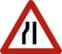 A7b — Versmalling aan de linkerkant