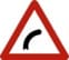 A1b — Bocht naar rechts