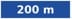 200 m — Afstand tot de toepassing