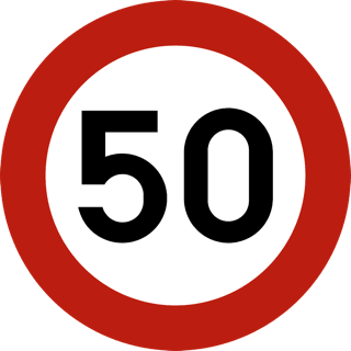 Verkeersbord C43: snelheidsbeperking (andere versies)