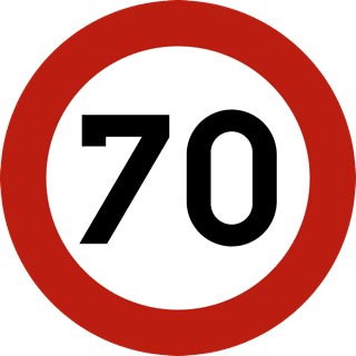 Verkeersbord C43: snelheidsbeperking (andere versies)